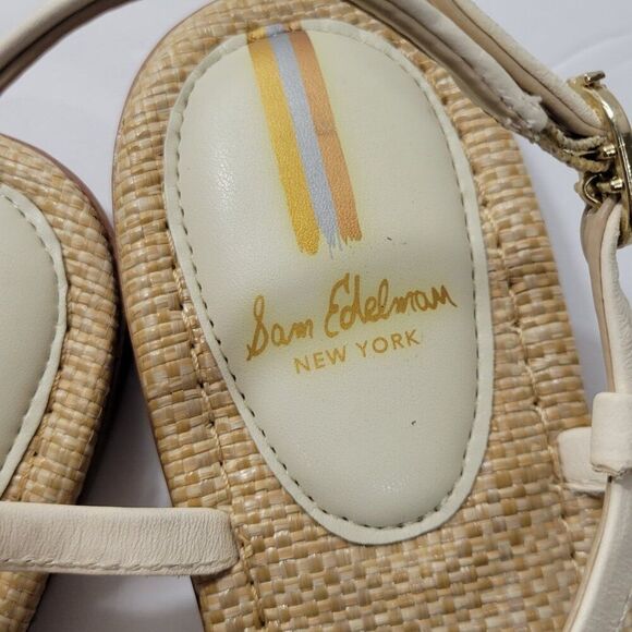 Sam Edelman Sandals Womens Size 8 M Gigi Signet Ankle Strap Modern Ivory NWOB - Picture 11 of 15